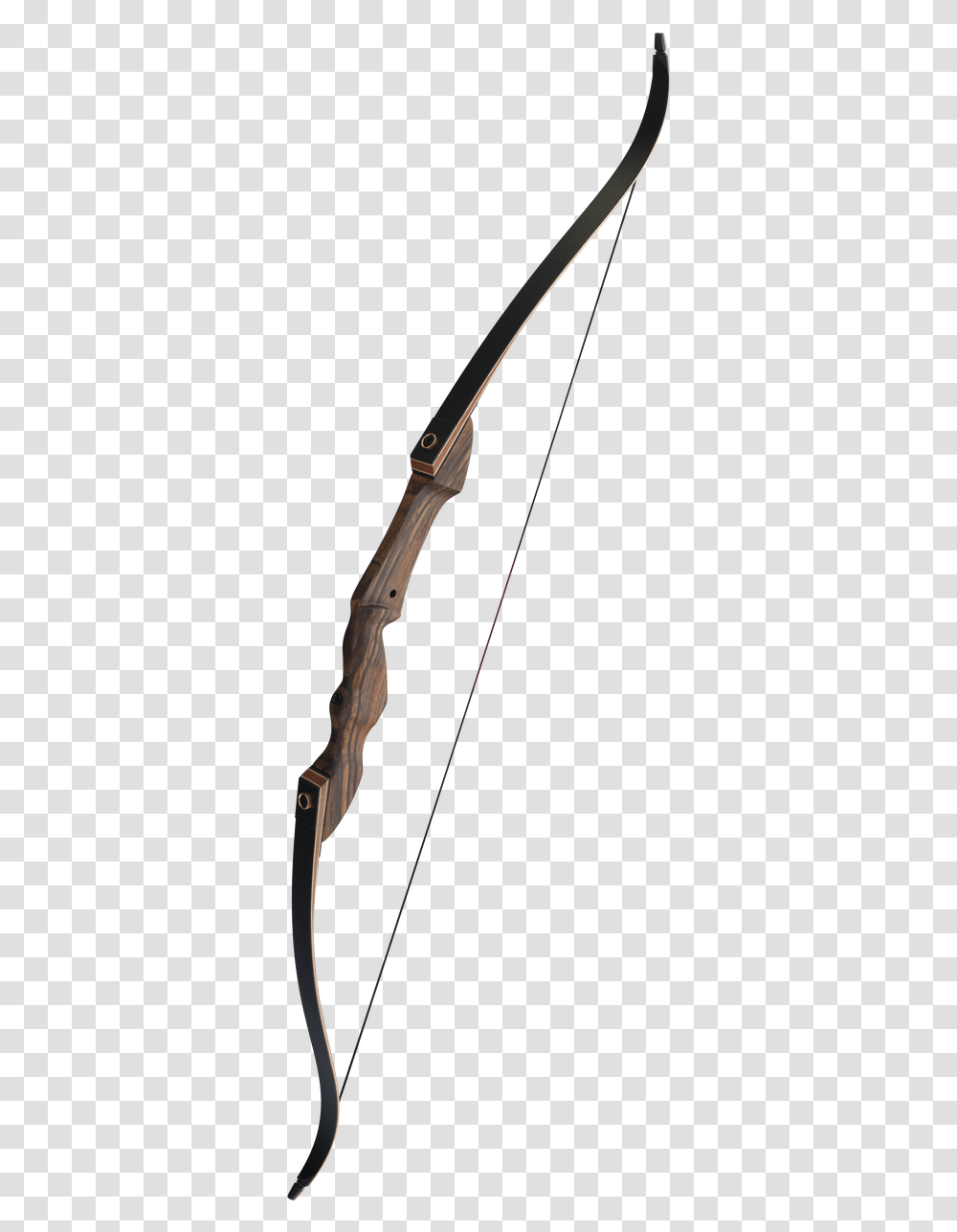 Recurve Bow Takedown Bow Bow And Arrow Archery Longbow, Bronze Transparent Png