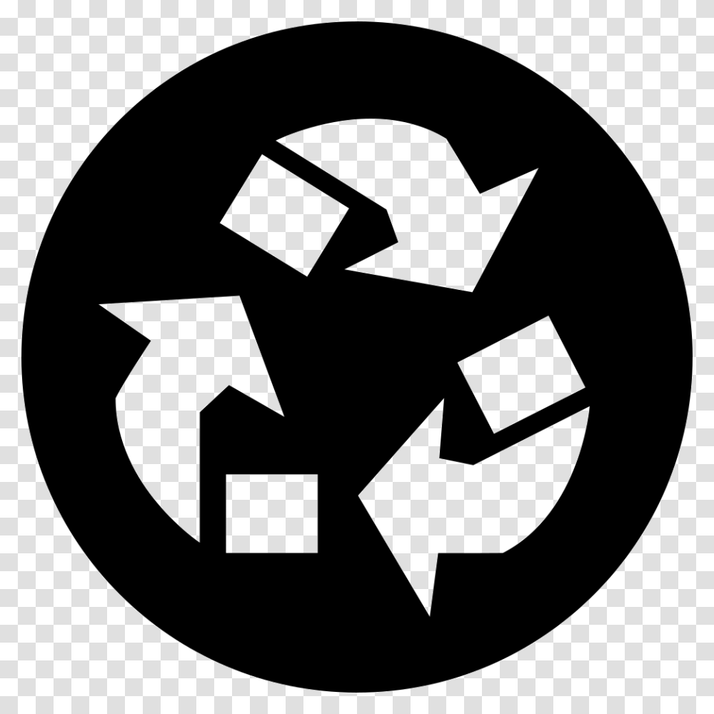 Recycle Arrows Triangle Symbol In A Circle Smart Waste Management Icon, Recycling Symbol, First Aid Transparent Png