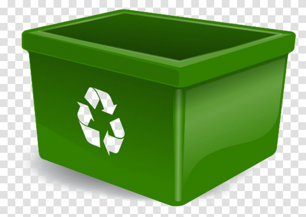 Recycle Bin Background Image Arts, Recycling Symbol, Box, Green Transparent Png