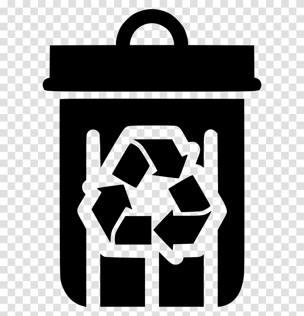 Recycle Bin Can Trash Recycle Vector Logo Eps, Recycling Symbol, Stencil, Sign Transparent Png