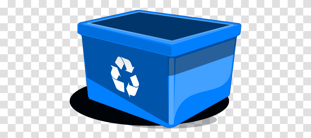 Recycle Bin Svg Clip Arts Blue Recycling Bin Clipart, Recycling Symbol, Box, Mailbox, Letterbox Transparent Png