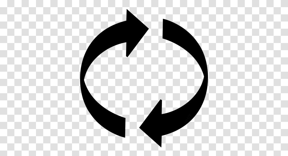 Recycle Icon Images Arrows Going Around In A Circle, Bow, Recycling Symbol, Number Transparent Png