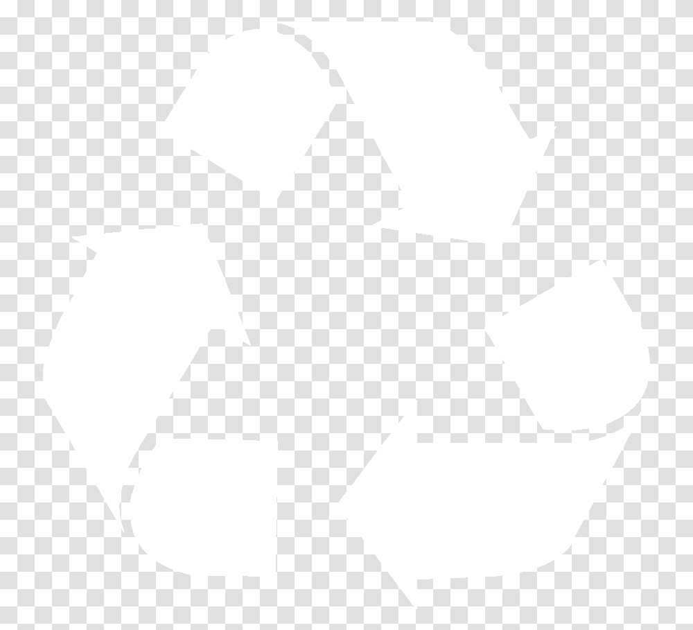 Recycle Icon White, Recycling Symbol, Cross Transparent Png