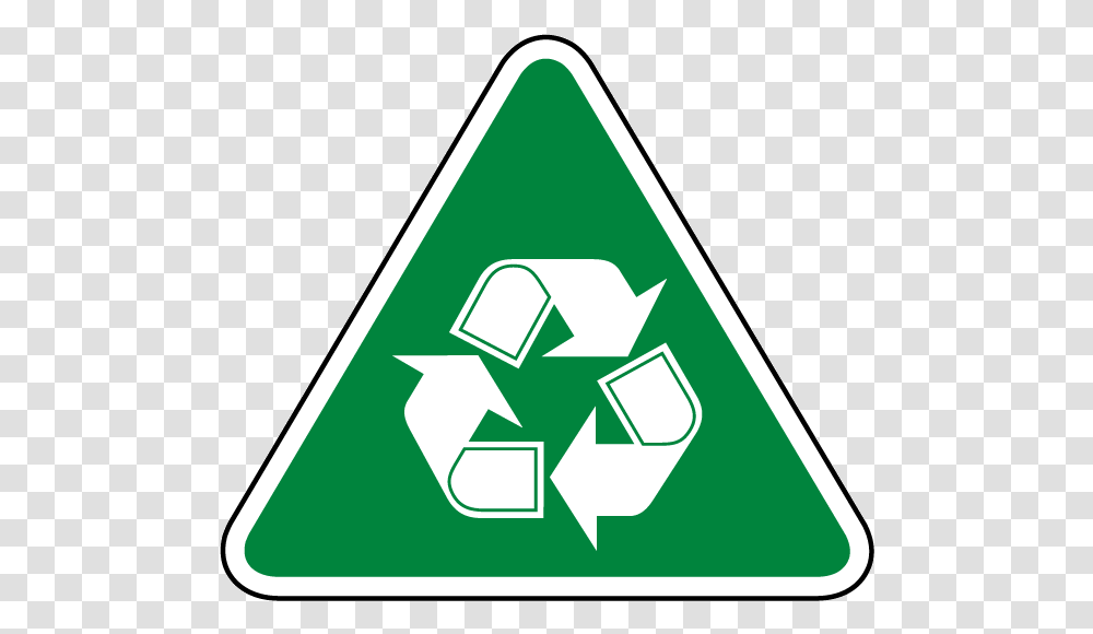 Recycle Logo In Triangle, Recycling Symbol, Sign Transparent Png