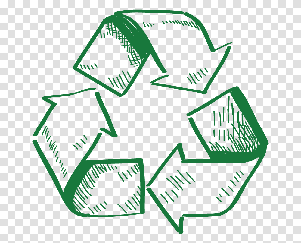 Recycle Logo Sketch, Recycling Symbol Transparent Png