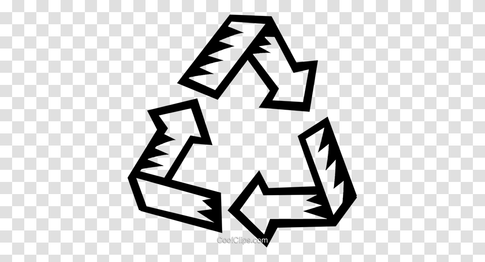 Recycle Symbol Royalty Free Vector Clip Art Illustration, Recycling Symbol, Cross Transparent Png