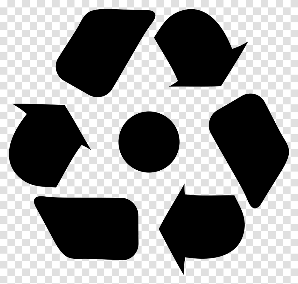 Recycle Symbol, Stencil, Recycling Symbol, Number Transparent Png