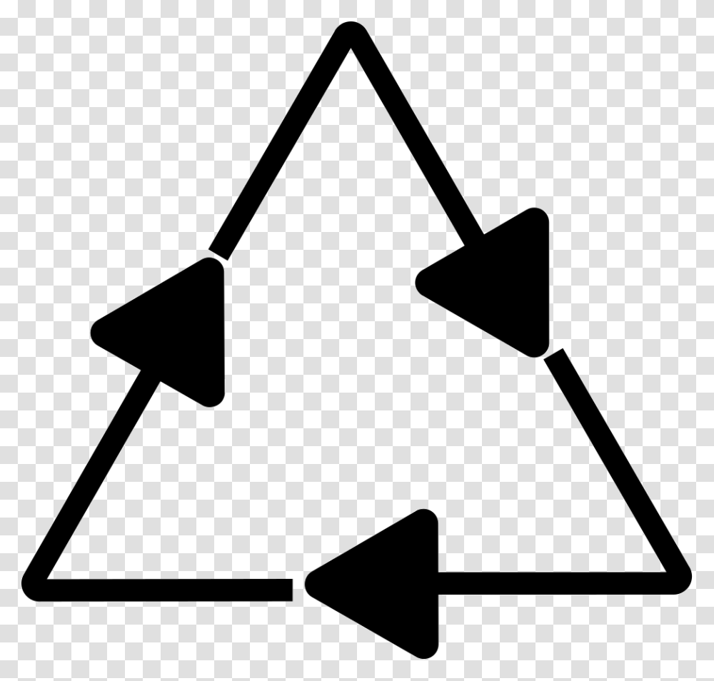 Recycle Triangle Triangle Recycle Icon, Shovel, Tool, Arrowhead Transparent Png