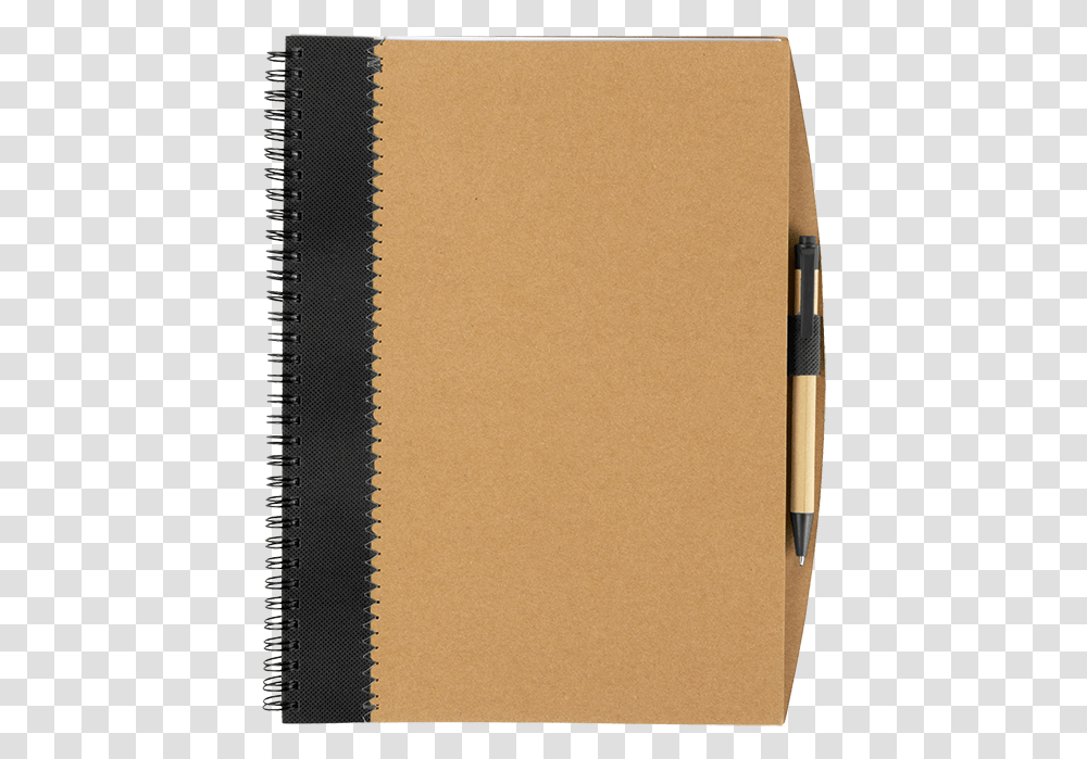 Recycled Corporate Cardboard Notebook With Pen Notatnik, Rug, Zipper Transparent Png