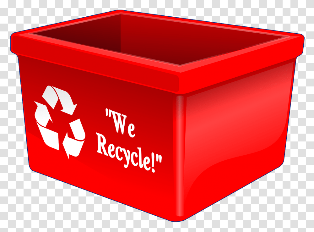Recycling Bin Sign Empty Symbol Waste Clean Red Recycling Bin, Mailbox, Letterbox, First Aid Transparent Png
