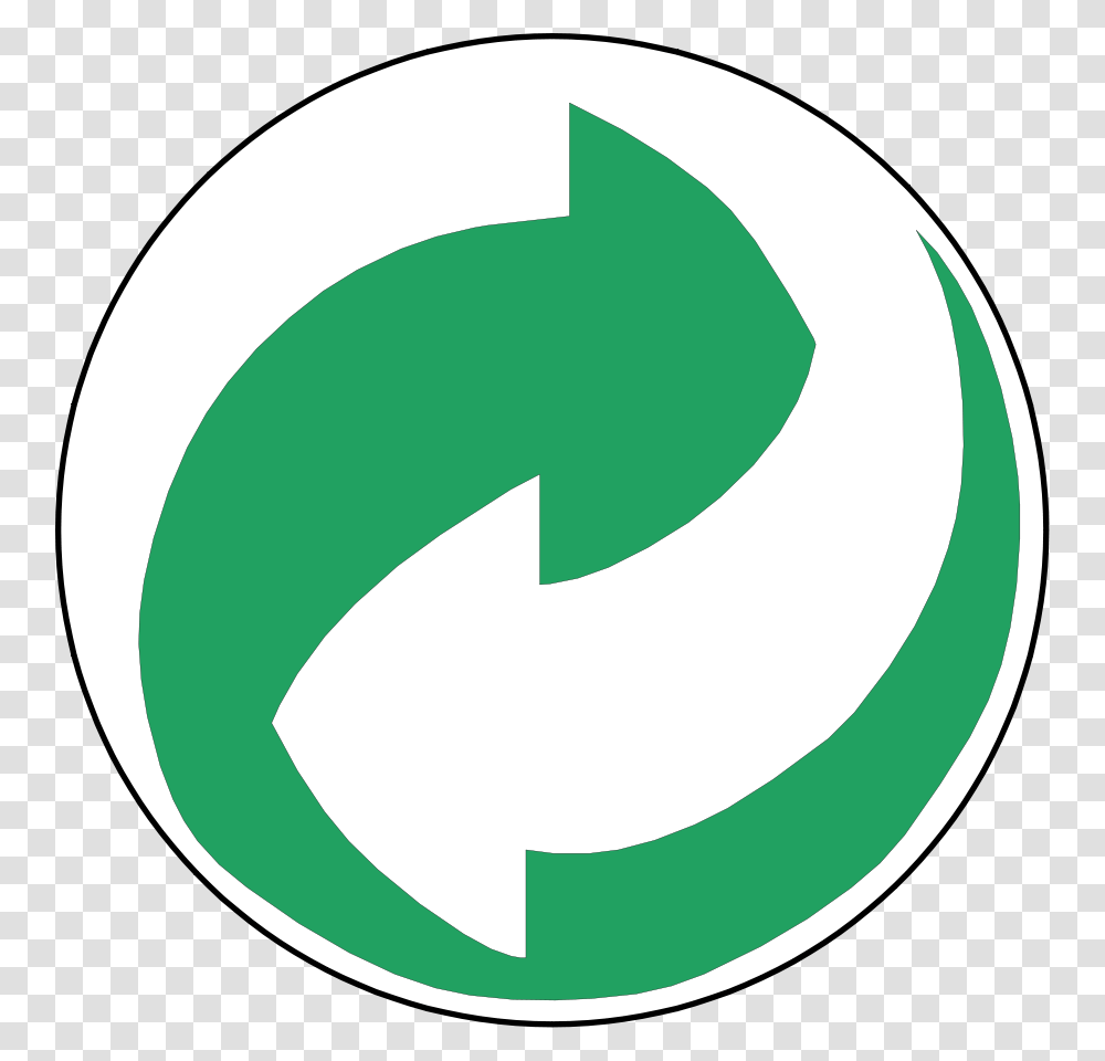 Recycling Symbol Green And White Arrows Clip Arts For Web, Logo, Trademark Transparent Png