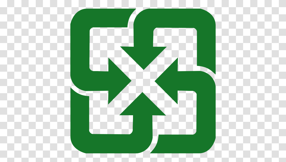 Recycling Symbol Symbols, Logo, Trademark, Cross Transparent Png