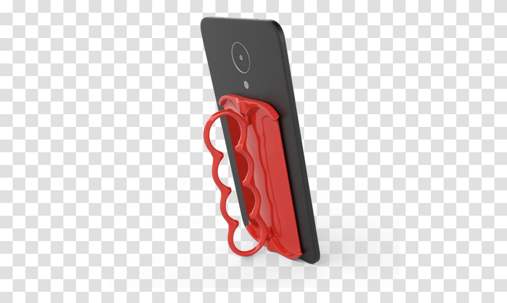 Red 4 Finger Side Open With Phone Trans Smartphone, Electronics, Dynamite, Bomb, Weapon Transparent Png