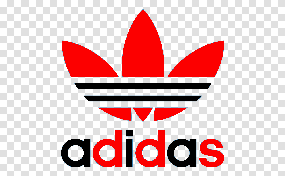 Red Adidas Logo Adidas Logo Red And Black, Text, Symbol, Alphabet, Graphics Transparent Png