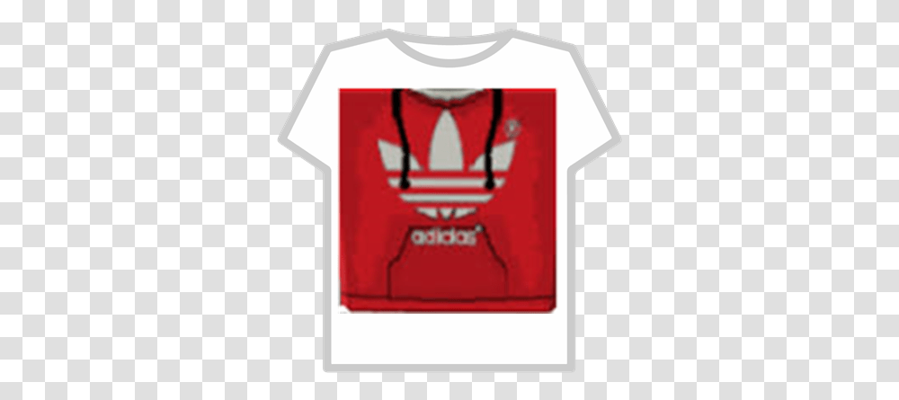 Red Adidas T Shirt Roblox Roblox Black Adidas, Clothing, Apparel, Jersey, First Aid Transparent Png