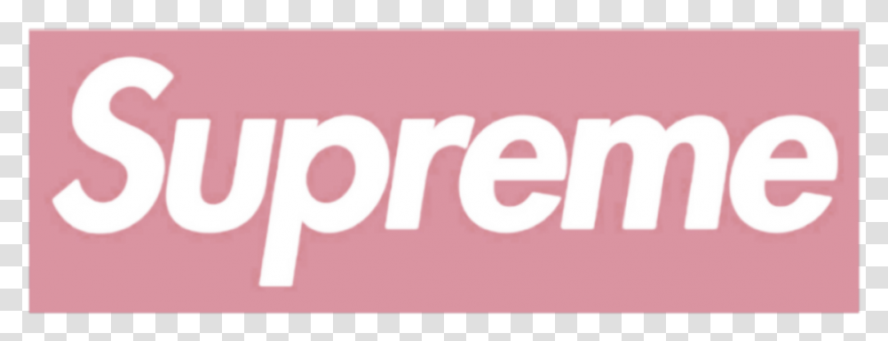 Red Aesthetic Supreme Logo Supremelogo Pink Pastelpink Parallel, Word, Face Transparent Png