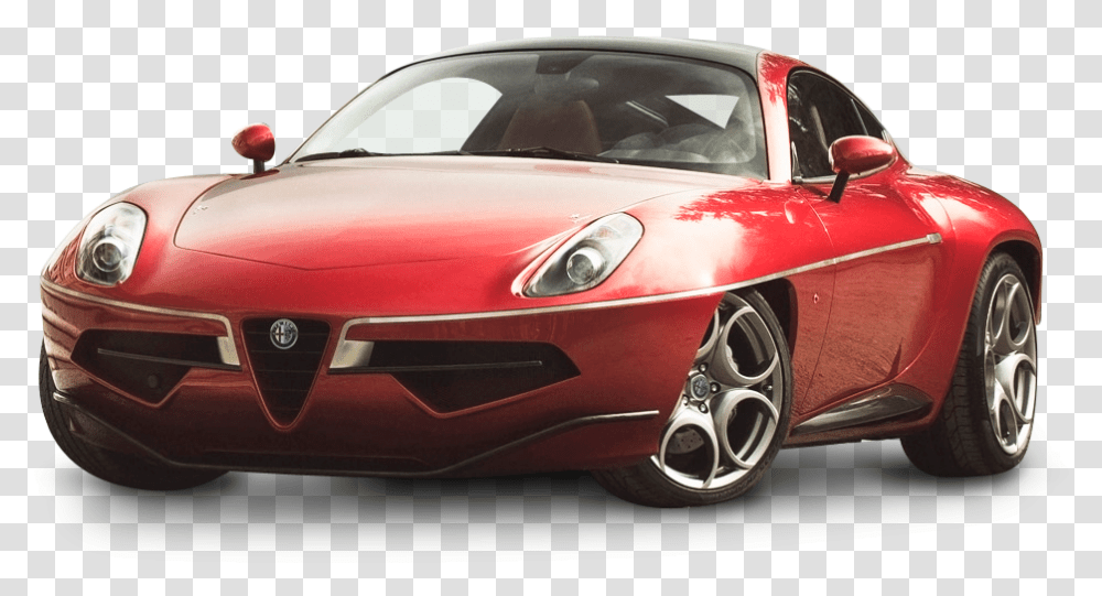 Red Alfa Romeo Disco Volante Alfa Romeo Format, Car, Vehicle, Transportation, Sports Car Transparent Png