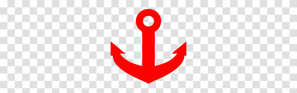 Red Anchor Icon, Logo, Trademark Transparent Png
