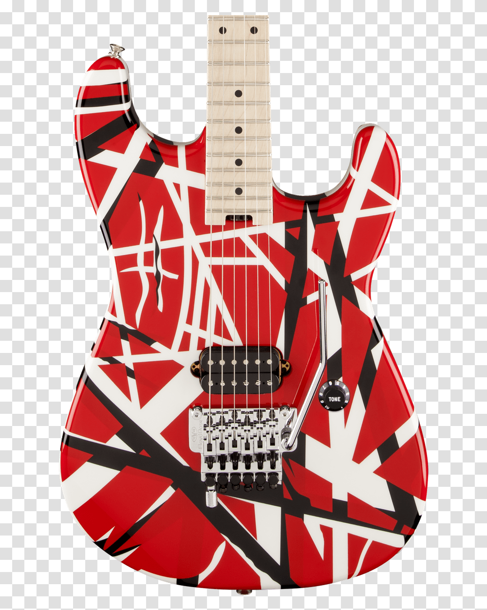Red And Black Fender Evh Striped Series, Electric Guitar, Leisure Activities, Musical Instrument, Bass Guitar Transparent Png