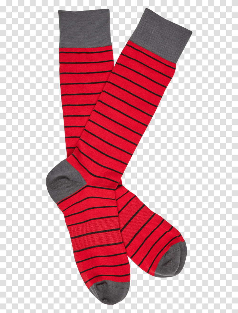 Red And Black Hockey Sock, Apparel, Shoe, Footwear Transparent Png