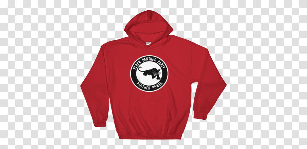 Red And Black Panther Logo Logodix Sweatshirt Available, Clothing, Apparel, Sweater, Hoodie Transparent Png