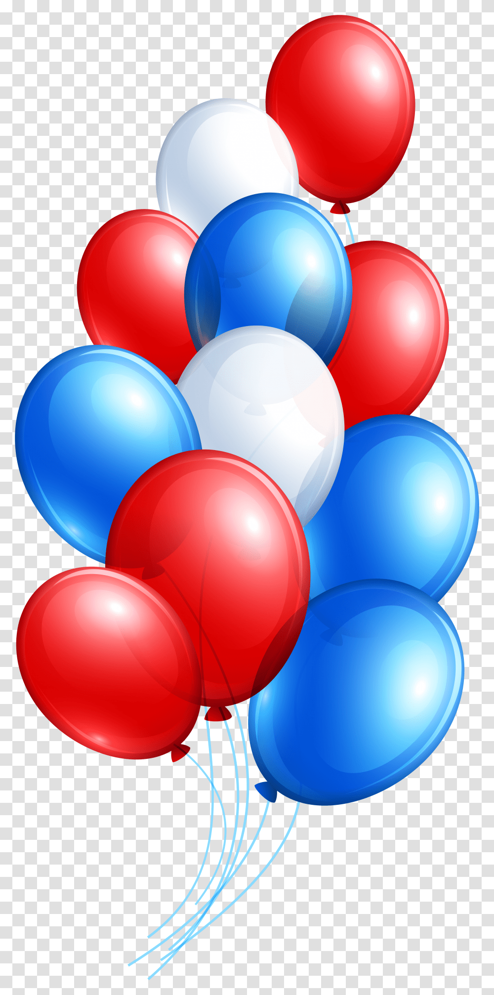 Red And Blue Balloons Transparent Png