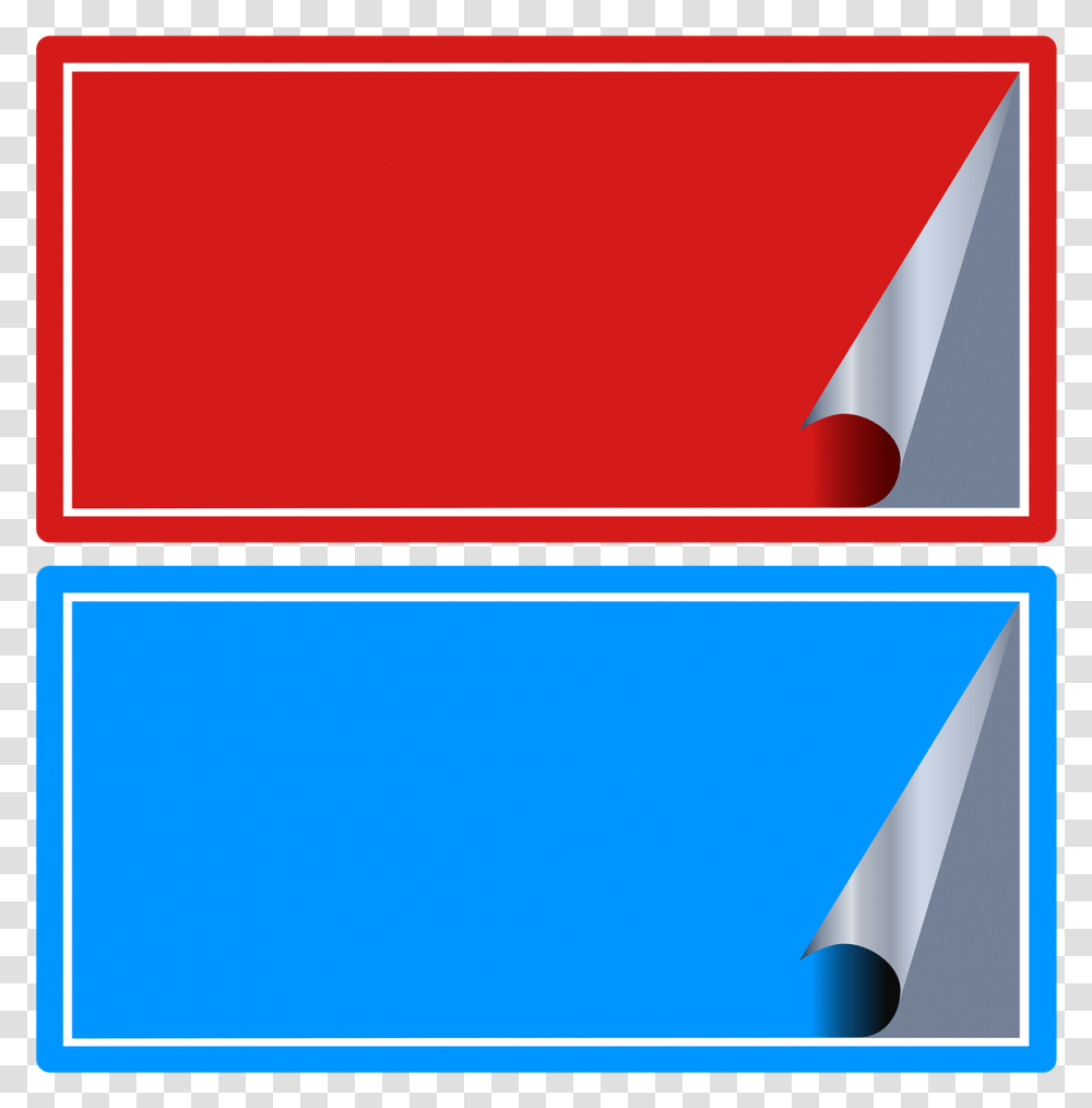 Red And Blue Labels, Triangle Transparent Png