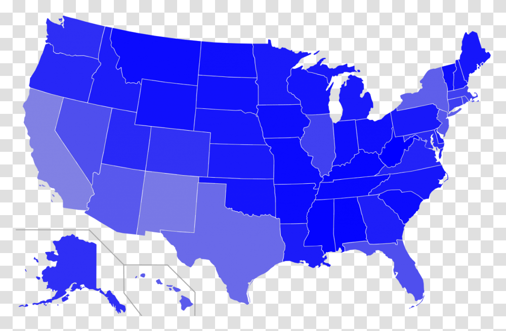 Red And Blue States, Map, Diagram, Plot, Atlas Transparent Png
