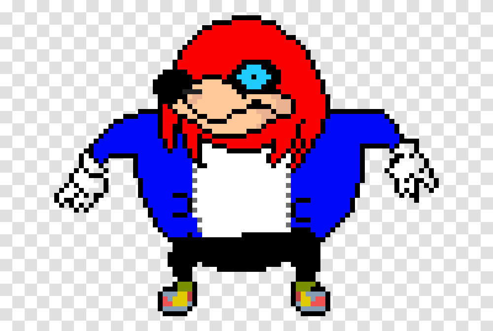 Red And Blue Ugandan Knuckles, Pac Man Transparent Png