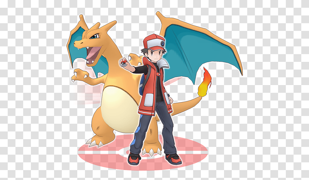 Red And Charizard Trainer Red Pokemon Masters, Person, Human, Clothing, Mammal Transparent Png