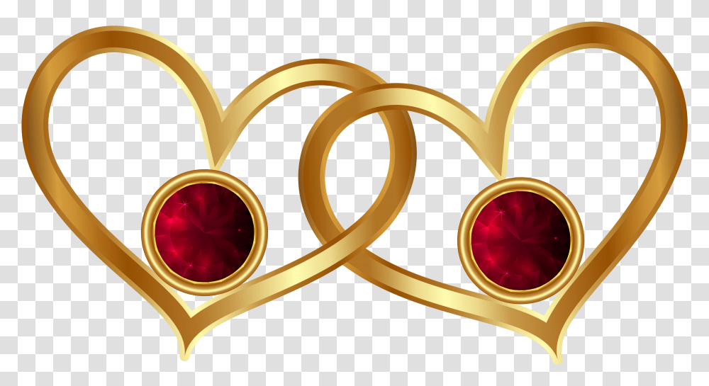 Red And Gold Hearts, Jewelry, Accessories, Accessory, Scissors Transparent Png