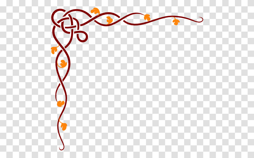 Red And Grey Borders, Bow, Floral Design Transparent Png