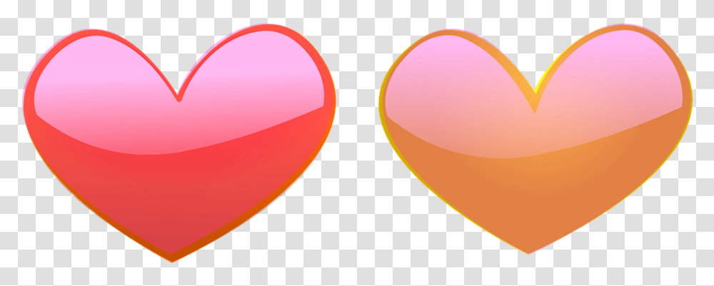 Red And Orange Hearts, Balloon, Label, Plectrum Transparent Png