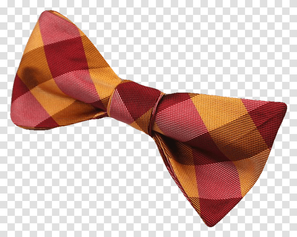 Red And Orange Striped Self Tie Tartan, Accessories, Accessory, Necktie, Bow Tie Transparent Png