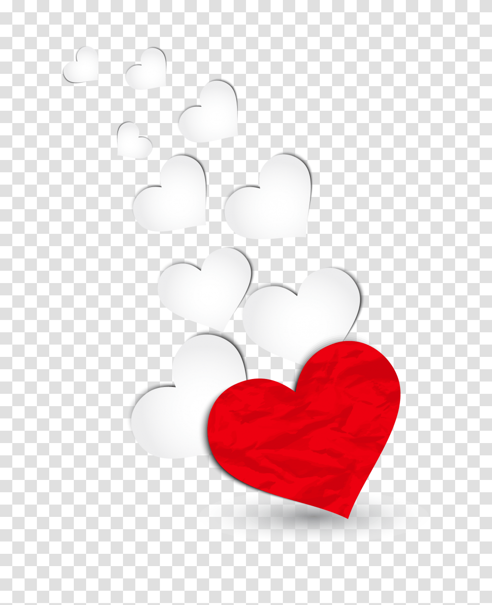 Red And White Hearts Decoration Clipart Gallery Transparent Png