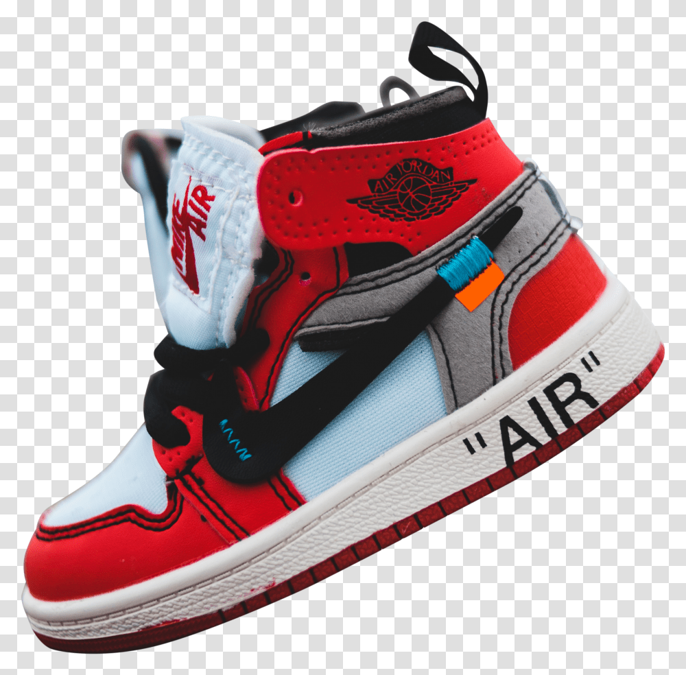 Red And White Nike Jordan Sneakers Background Transparent Png