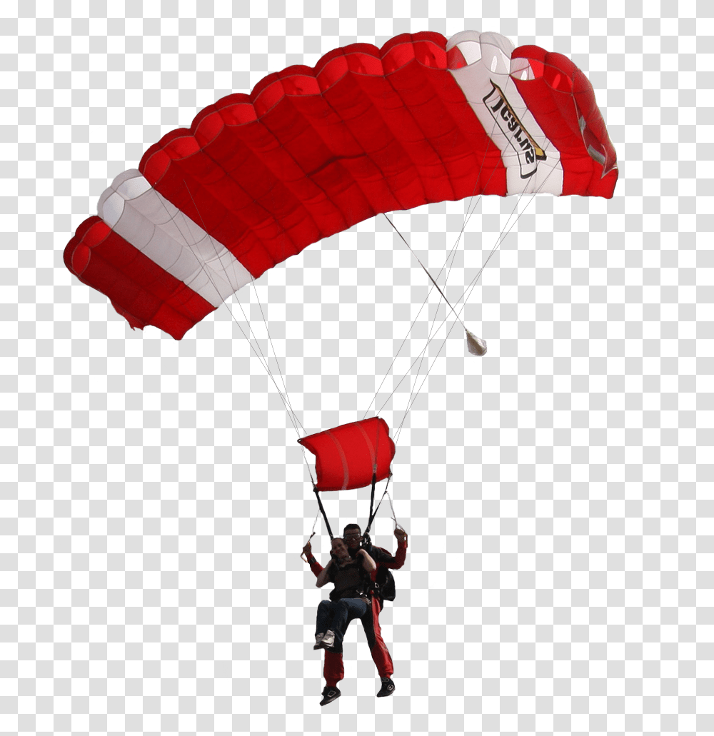 Red And White Parachute, Adventure, Leisure Activities, Person, Human Transparent Png