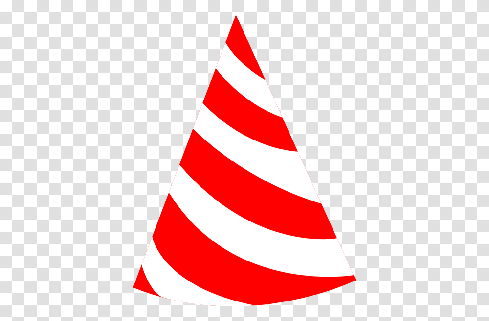 Red And White Party Hat Clip Art, Apparel, Cone Transparent Png