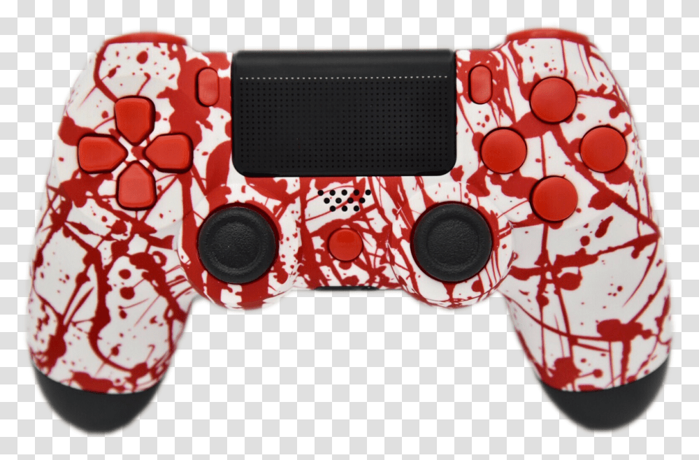 Red And White Ps4 Controller, Electronics, Fire Truck, Vehicle, Transportation Transparent Png