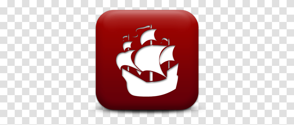 Red And White Ship Logo Ship Icon, Hand, Symbol, Trademark, Ketchup Transparent Png