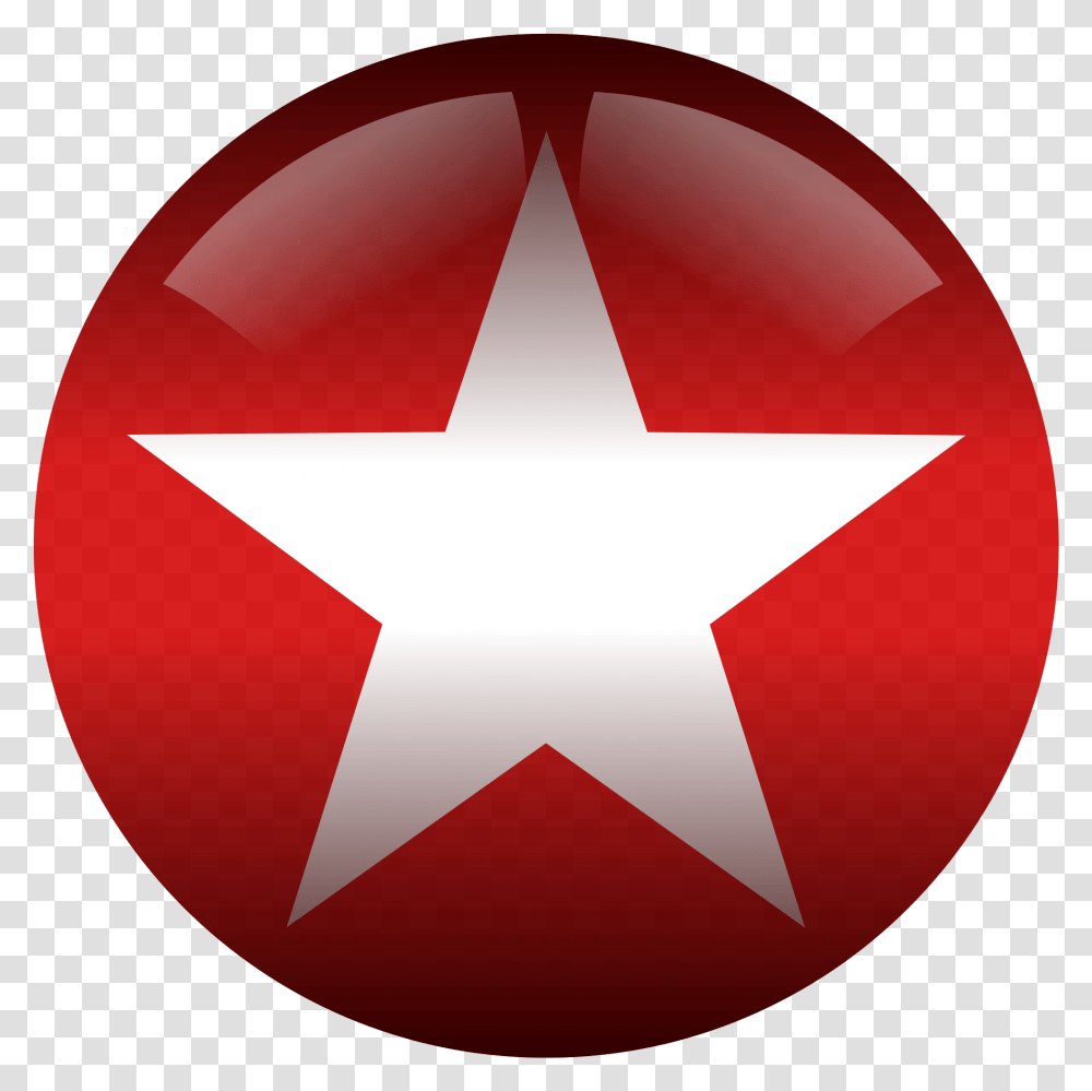 Red And White Star Logo Red Circle White Star Name, Symbol, Star Symbol, Balloon Transparent Png