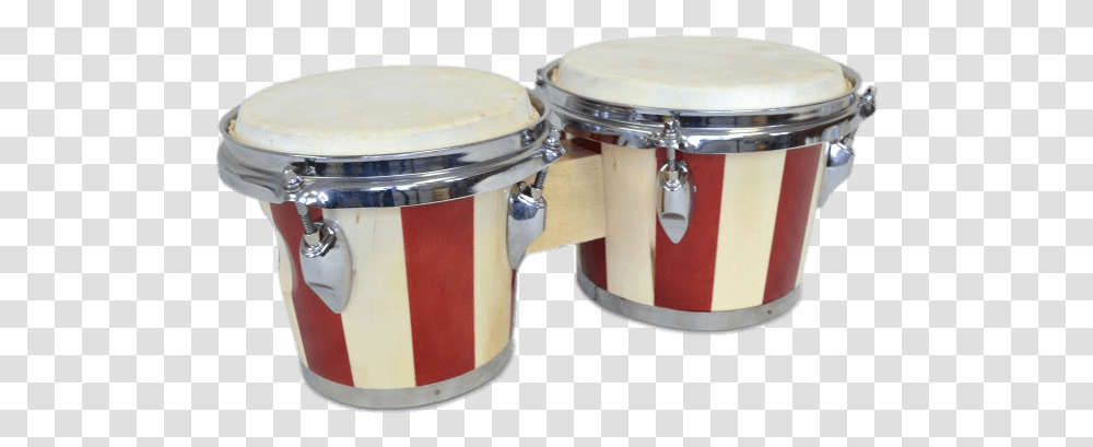 Red And White Striped Bongo Drums Bongo Drums, Percussion, Musical Instrument, Mixer, Appliance Transparent Png
