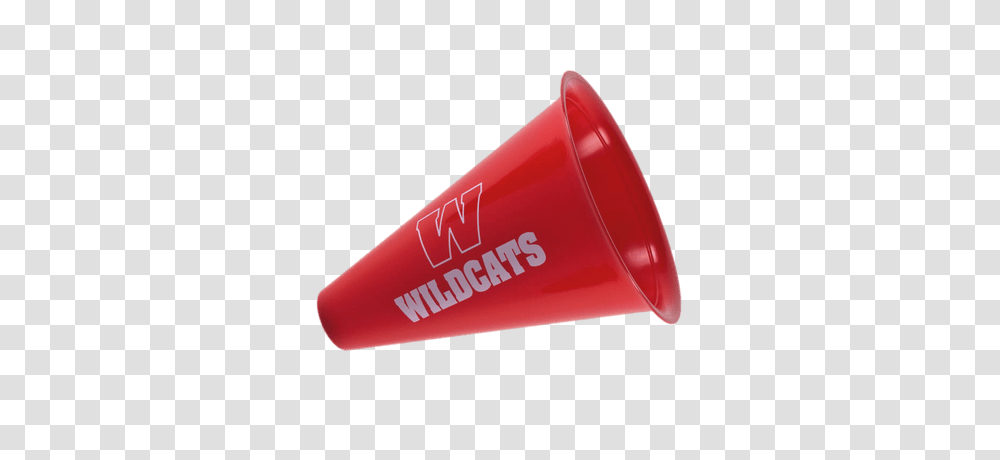 Red And White Striped Megaphone, Cone, Cup, Plastic Transparent Png