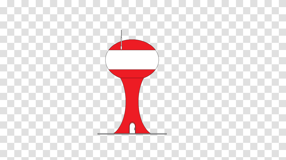 Red And White Vector Clip Art Of A Lighthouse, Musical Instrument, Head Transparent Png