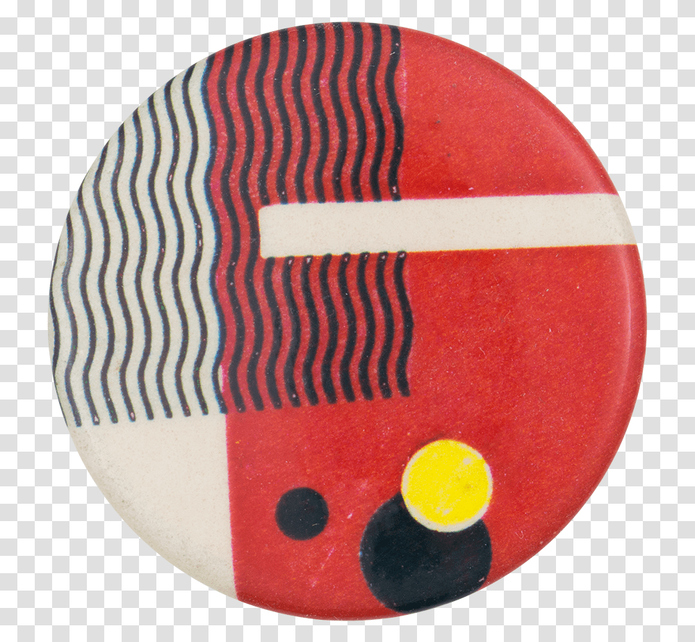 Red And White With Black Wavy Lines Art Button Museum 80s Aesthetic, Logo, Trademark, Rug Transparent Png