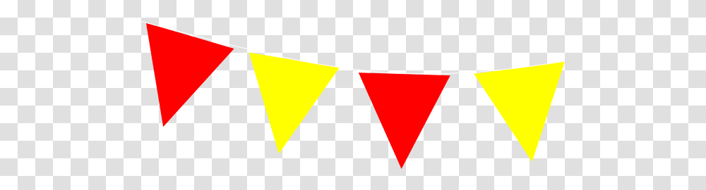 Red And Yellow Bunting Clip Art, Lighting, Triangle, Label Transparent Png