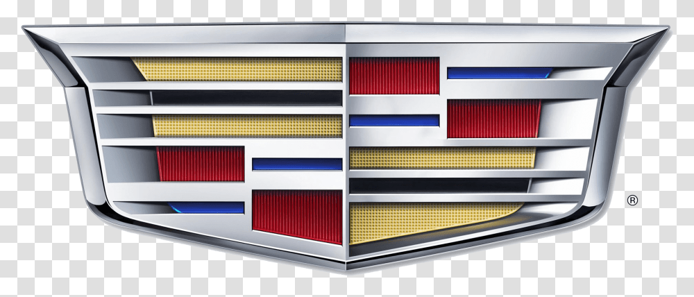 Red And Yellow Car Logo New Cadillac Logo, Furniture, Drawer, Cabinet, Sideboard Transparent Png