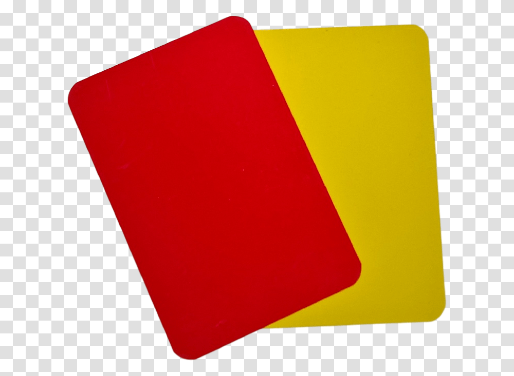 Red And Yellow Card Red Yellow Card, Mousepad, Mat, File Binder Transparent Png
