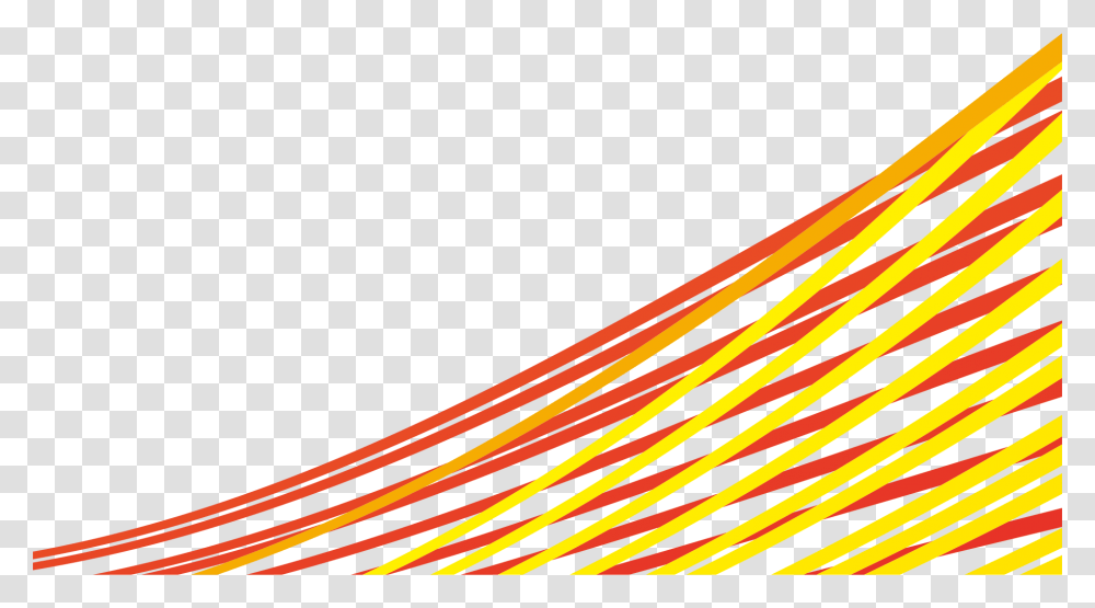 Red And Yellow Lines, Paper, Light Transparent Png