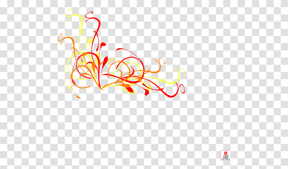 Red And Yellow Swirls, Floral Design, Pattern Transparent Png